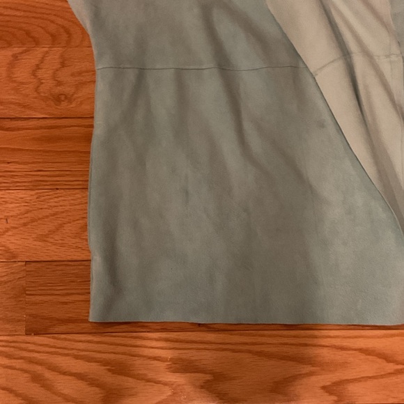 CHICOS Elegant Seafoam green Women's vest feels like micro suede sz 3 NWOT - Picture 5 of 9